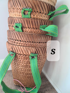 Kawm Hmoob- Bamboo backpack style basket