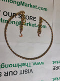 Tricolor copper choker necklace 16"