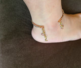 Tricolor copper anklete 12"