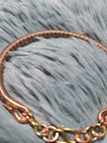 Tricolor Copper Twisted Bracelete -rusted looking style