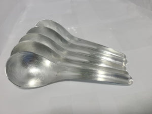 Serving Spoon - Silver -Handmade - Bundle of 5
