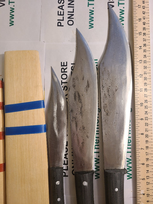 Curved Knives 3 Sizes Riam Hmoob